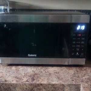 Black and Silver Microwave Oven